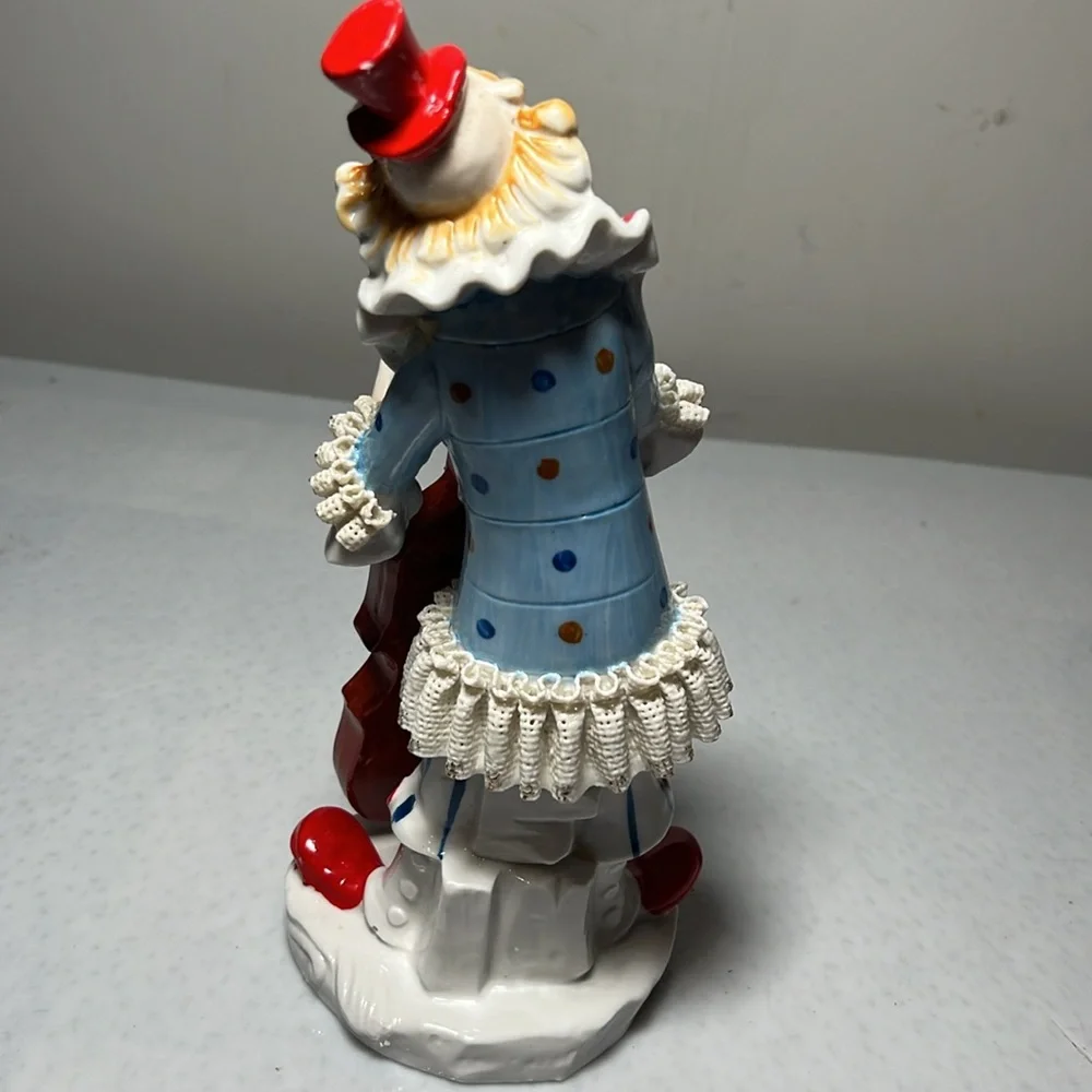 Vintage Ceramic Hand Painted Clown Figurine - Picture 5 of 8